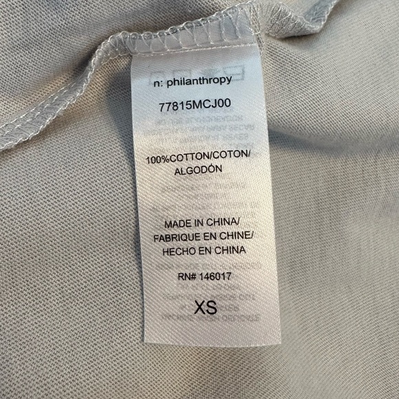 N:Philanthropy Leonardo Twist Hem Dress Light Grey size Extra Small NWT - Picture 10 of 12